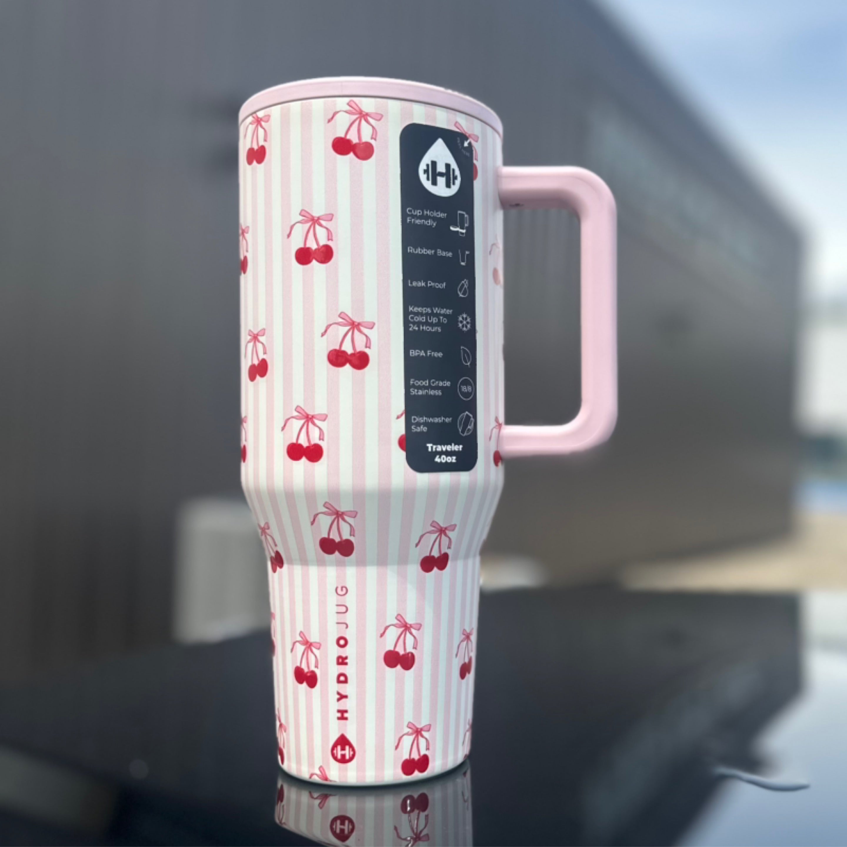HydroJug: Sweet Cherry Traveler 40 oz | river city relics